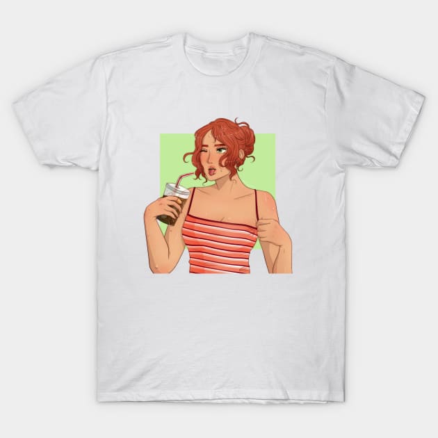 Iced Coffee T-Shirt by artssybetssy